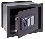 Arregui W25EB Caja Fuerte de Acero con Cerradura, Gris Oscuro, Pared-28x38x25 cm
